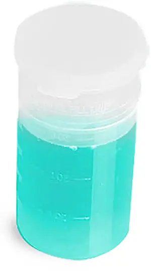 4 oz * Natural Polypropylene Hinge Top Vials (Bulk)