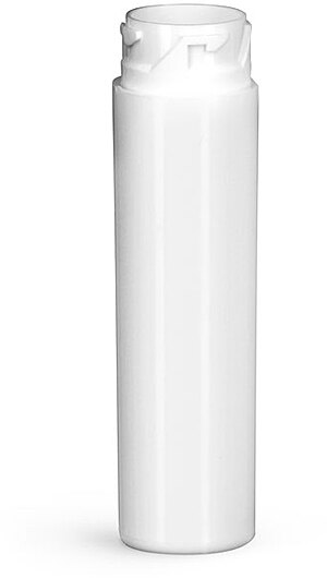 16 mm Plastic Vials, White HDPE Purse Pak Vials (Bulk), Caps NOT Included