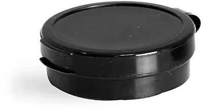 1/4 oz Black Hinge Top Polycons, Pill Pods