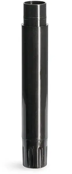 .07 oz Black  Black Polypropylene Slim Line Lip Balm Tubes (Bulk), Caps Not Included
