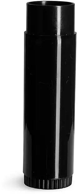 .50 oz Black Polypropylene Lip Balm Tubes (Bulk), Caps Not Included