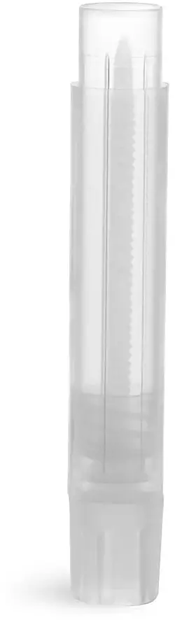 .07 oz Natural Natural Polypropylene Slim Line Lip Balm Tubes (Bulk), Caps Not Included