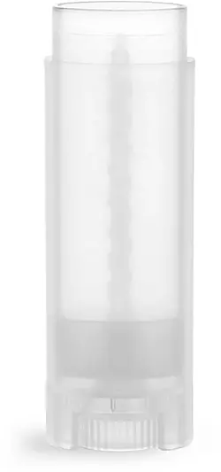 .15 oz Natural Lip Balm Tubes, Oval Polypropylene Lip Balm Tubes (Bulk), Caps Not Included