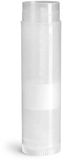 .15 oz Natural Polypropylene Lip Balm Tubes (Bulk), Caps Not Included