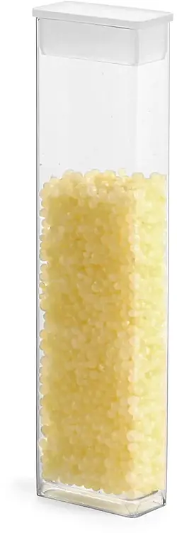 25 ml Clear PET Rectangular Flex Tubes w/ Natural Plugs