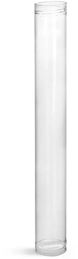 40 ml Plastic Tubes, Clear Round Plastic Tubes (Bulk), Caps Not Included