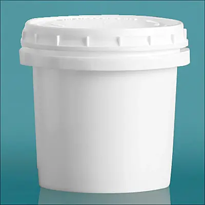 8 oz White HDPE Vapor Lock Pails