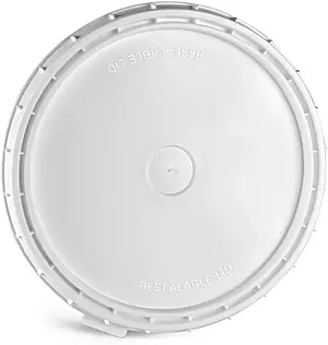 1 gal White HDPE Vapor Lock Covers (Bulk), Caps Not Included