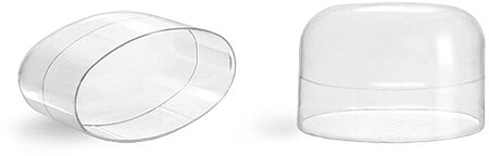 Natural Polypropylene Dome Caps for Deodorant Tubes