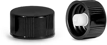 13/425  Black Phenolic Cone Lined Caps