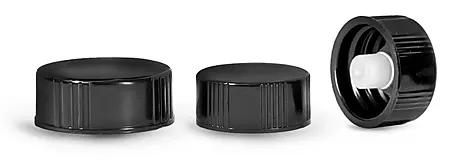 28/400   Black Phenolic Cone Lined Caps