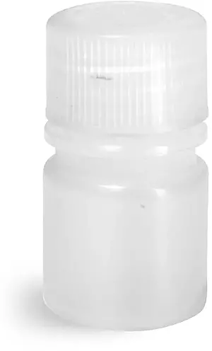 8 ml Natural LDPE Narrow Mouth Leak Proof Water Bottles w/ Caps