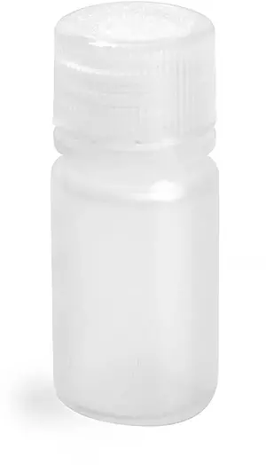 15 ml Natural Polypropylene Narrow Mouth Leak Proof Water Bottles w/ Caps