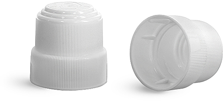 31 mm Plastic Caps, White Polypropylene Child Resistant Caps For 3 oz Roll On Containers