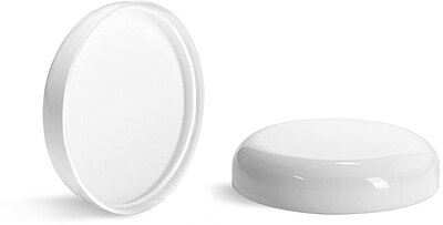89/400  White Polypropylene Smooth PE Lined Dome Caps