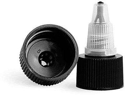 20/410 Black/Natural LDPE Twist Top Caps | SKS Bottle & Packaging