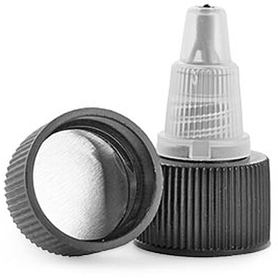 20/410 Black/Natural LDPE Induction Lined Twist Top Caps