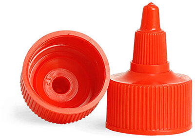 28/410 Red Twist Top Caps
