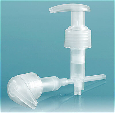 24/410, 6 Tube Lotion Pumps, 2cc Natural Polypropylene Lotion Pumps