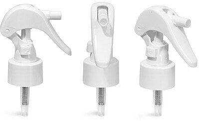 24/410, 7 3/4 tube White Mini Trigger Sprayers