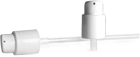 20/410, 3 1/2 inch tube Smooth White Polypropylene Treatment Pumps w/ 3 1/2 Inch Tube