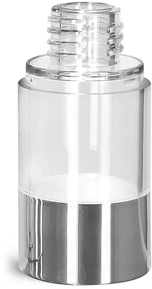 15 ml Plastic Bottles, Clear ABS Airless Pump Bottles (Bulk), Pumps & Caps NOT Included