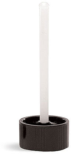 18/400, 60 mm Rod Black Phenolic Caps w/ PE Ball Rod