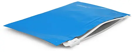 8.5 x 6 inch Plastic Bags, 8.5 in x 6 in Blue Child Resistant Reclosable Pouches