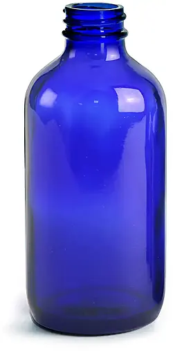 8 oz Blue Glass Bottles (Bulk), Caps Not Included