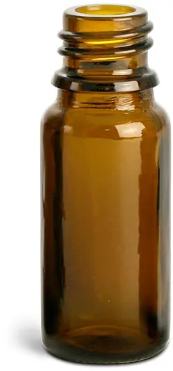 10 ml Amber Glass Euro Dropper Bottles (Bulk), Caps NOT Included
