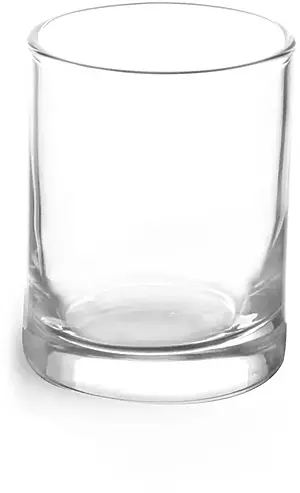 3 oz Clear Glass Candle Jars (Bulk), Caps Not Included