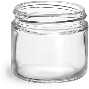 2 oz Clear Glass Jars (Bulk), Caps NOT Included