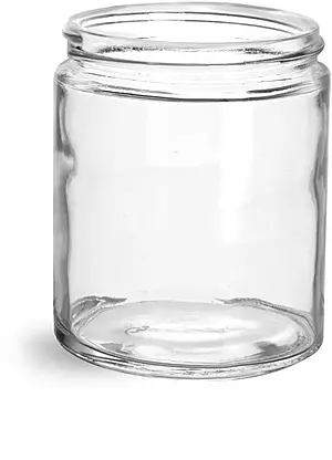 6 oz Clear Glass Jars (Bulk), Caps NOT Included