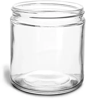 16 oz Clear Glass Jars (Bulk), Caps NOT Included