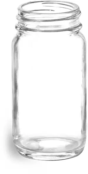 2 oz Clear Glass Paragon Jars (Bulk), Caps NOT Included