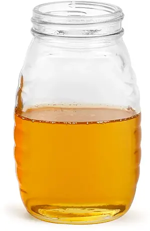 8 oz Clear Glass Honey Jars (Bulk), Caps Not Included