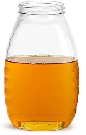 32 oz Clear Glass Honey Jars (Bulk), Caps Not Included