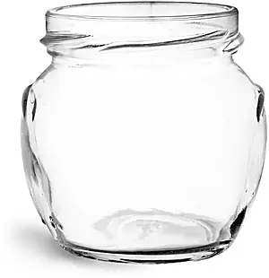106 ml Glass Jars, Clear Glass Honey Pot Jars (Bulk), Caps NOT Included
