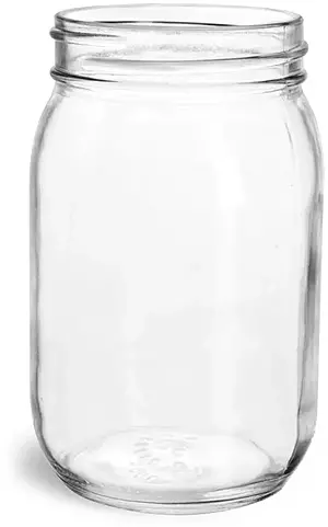 16 oz Clear Glass Mayo/Economy Jars (Bulk) Caps Not Included