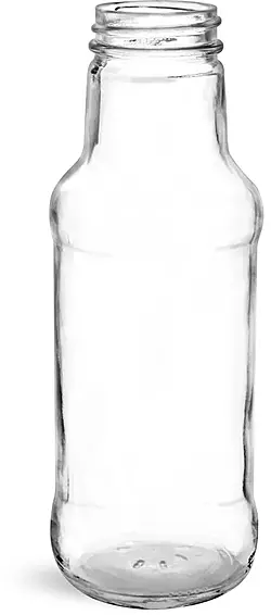 10 oz Clear Glass Beverage Bottles (Bulk), Caps NOT Included