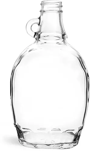 12 oz Clear Glass Syrup Bottles (Bulk), Caps NOT Included