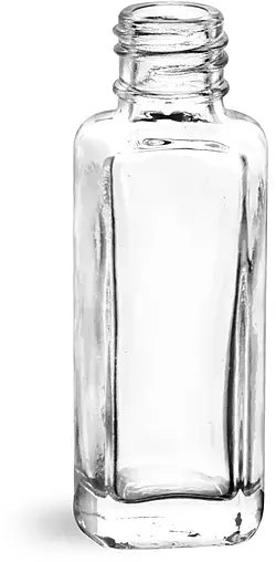 1/4 oz       Clear Glass Sample Bottles (Bulk), Caps NOT Included