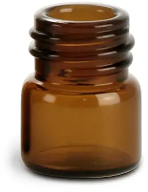 1/3 dram Amber Glass Vials (Bulk), Caps NOT Included