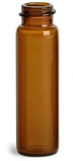 4 dram Amber Glass Vials (Bulk), Caps NOT Included