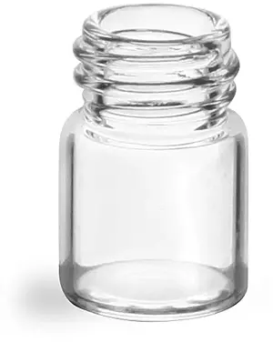 1/2 dram Clear Glass Vials (Bulk), Caps NOT Included