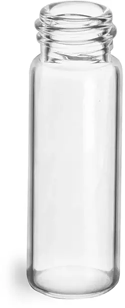 1 dram Clear Glass Vials (Bulk), Caps NOT Included