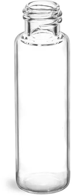 10 ml Clear Glass Mini Cylinder Vials (Bulk), Caps NOT Included