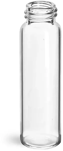 3 dram Clear Glass Vials (Bulk), Caps NOT Included