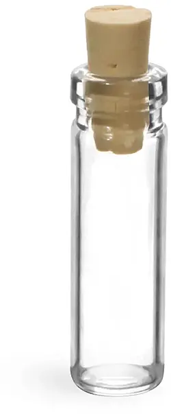 1/4 dram Clear Lip Glass Vials (Bulk), Caps NOT Included