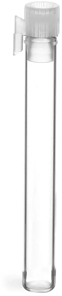 Clear Glass Perfume Sampler Vials w/ Natural PE Stopper NO Applicator (Bulk)